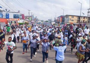 PHOTOS: Funke Akindele campaigns in Alimosho