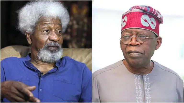 Wole Soyinka and Bola Tinubu