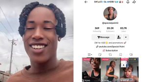A screenshot of another account on TikTok